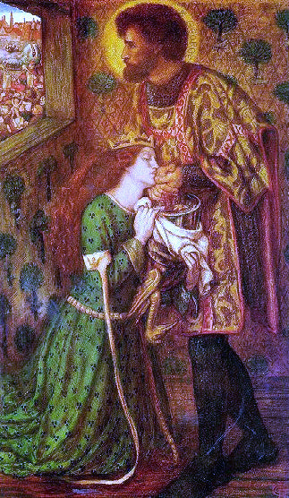 Dante Gabriel Rossetti Saint George and the Princess Sabra - Hand Painted Oil Painting