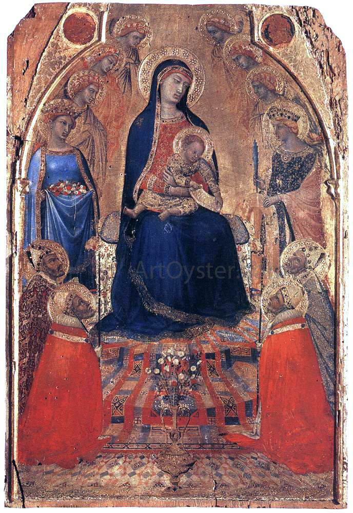  Ambrogio Lorenzetti Small Maesta - Hand Painted Oil Painting
