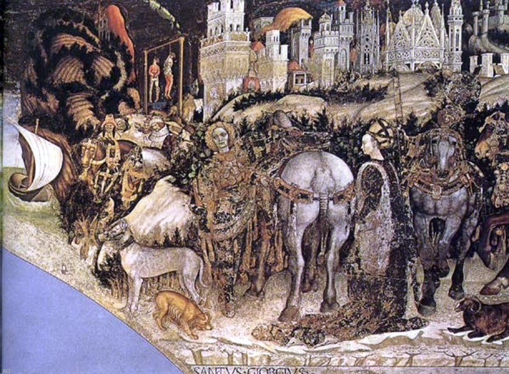  Antonio Pisanello Saint George and the Princess of Trebizond - Hand Painted Oil Painting