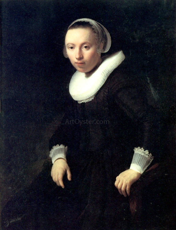  Rembrandt Van Rijn A Portrait of a Young Woman - Hand Painted Oil Painting
