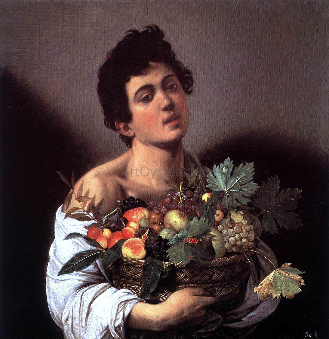  Caravaggio Merisi Boy with a Basket of Fruit - Hand Painted Oil Painting