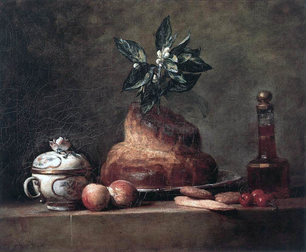  Jean-Baptiste-Simeon Chardin La Brioche - Hand Painted Oil Painting