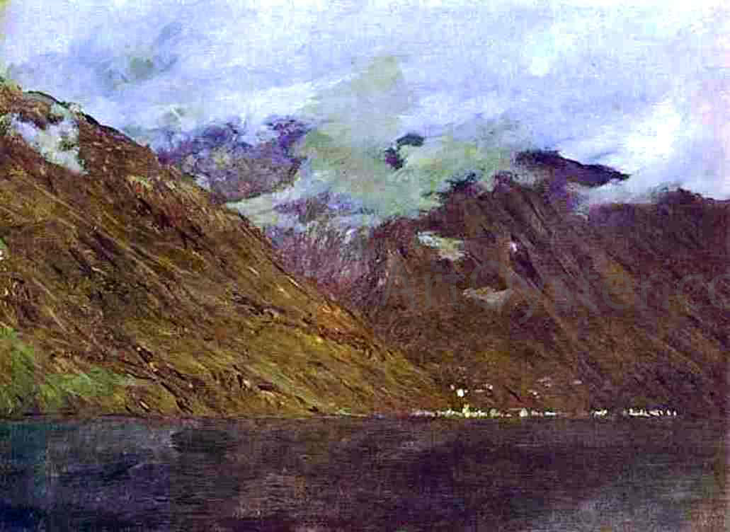  Isaac Ilich Levitan Lake Como - Hand Painted Oil Painting