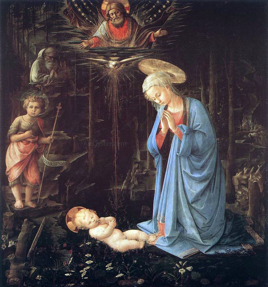  Fra Filippo Lippi Madonna in the Forest - Hand Painted Oil Painting