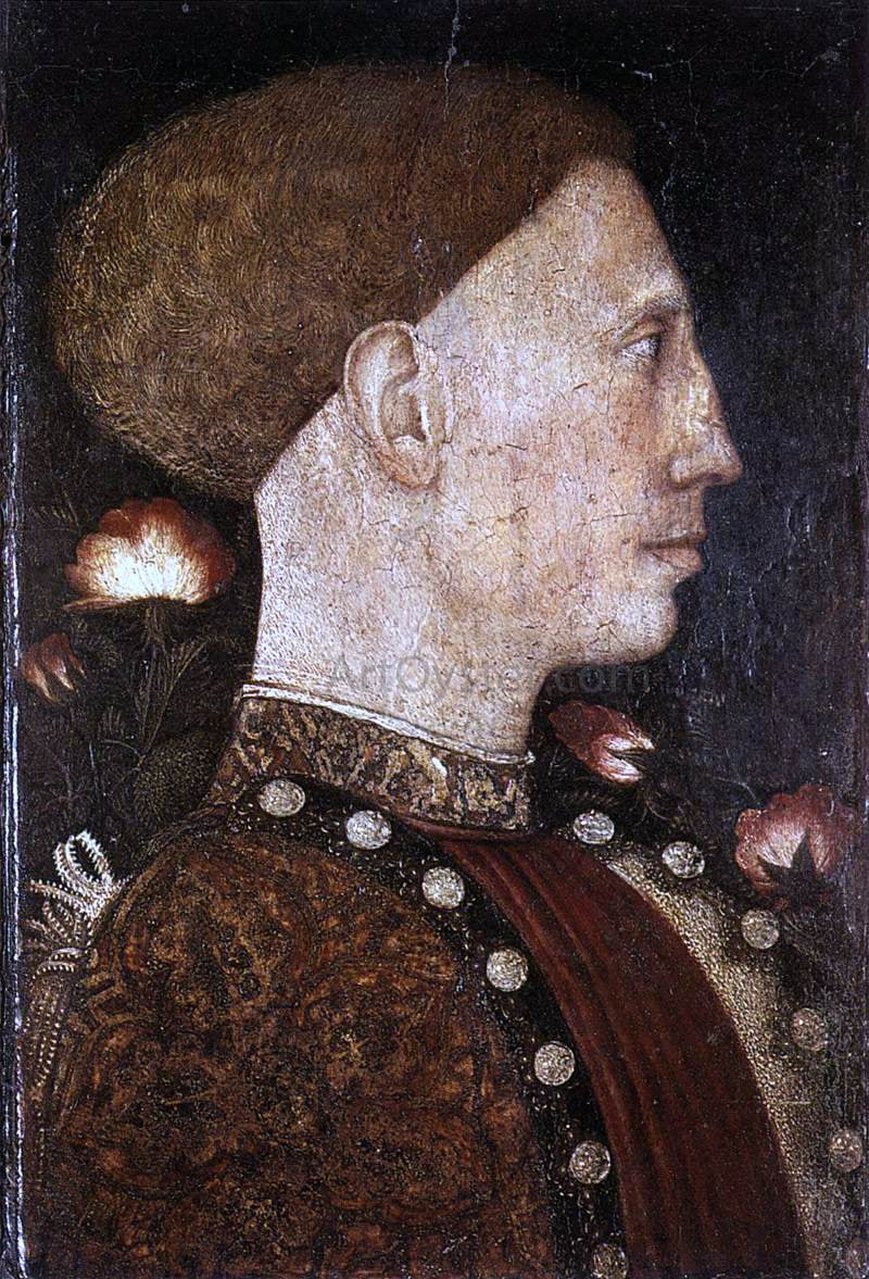  Antonio Pisanello Portrait of Leonello d'Este - Hand Painted Oil Painting