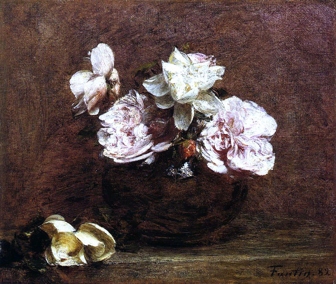  Henri Fantin-Latour Roses de Nice - Hand Painted Oil Painting