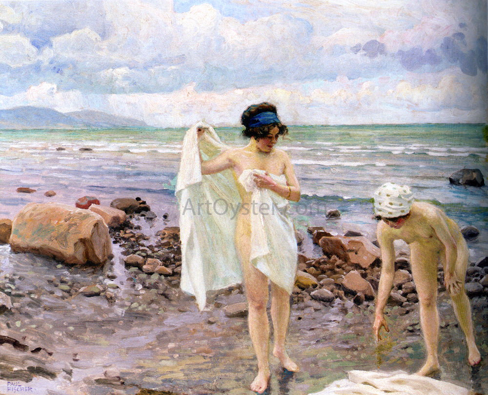  Paul-Gustave Fischer The Bathers - Hand Painted Oil Painting