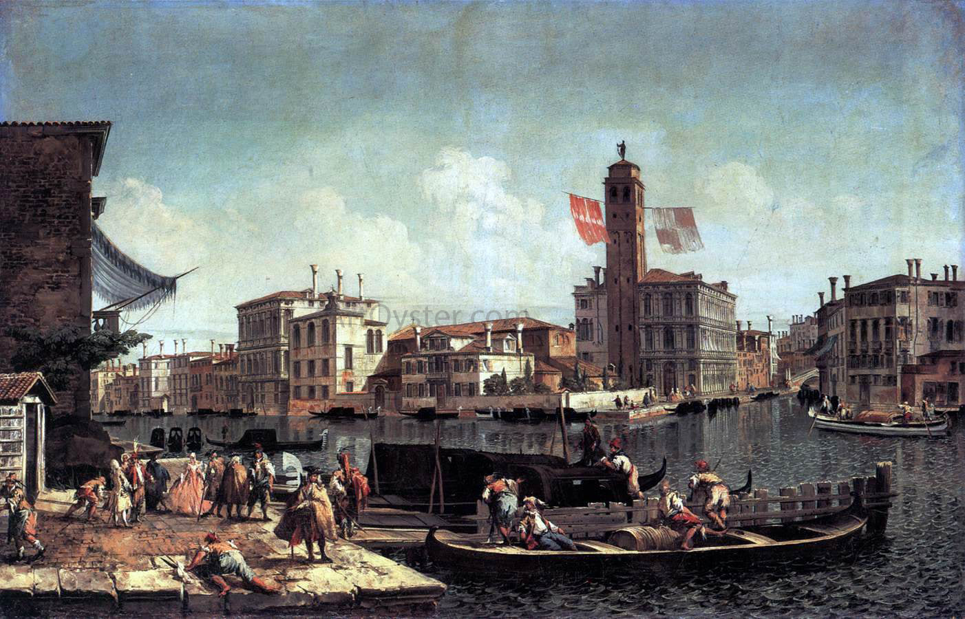 Michele Marieschi The Grand Canal with the Palazzo Labia and Entry to the Cannareggio - Hand Painted Oil Painting