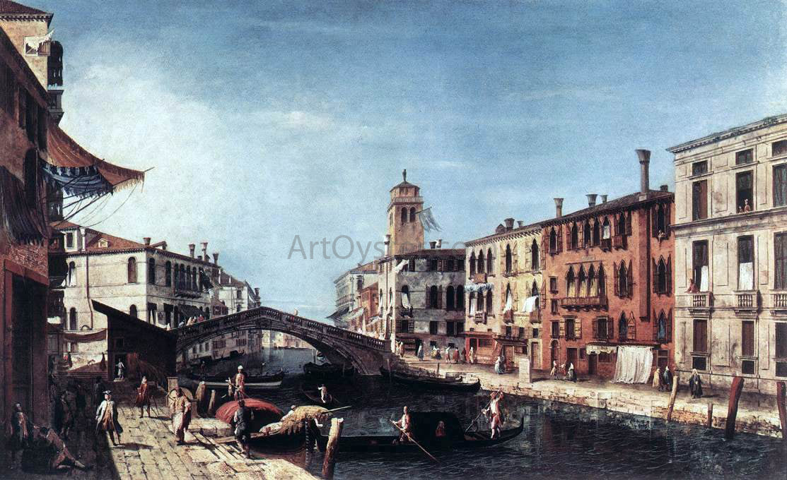  Michele Marieschi View of the Rio di Cannareggio - Hand Painted Oil Painting